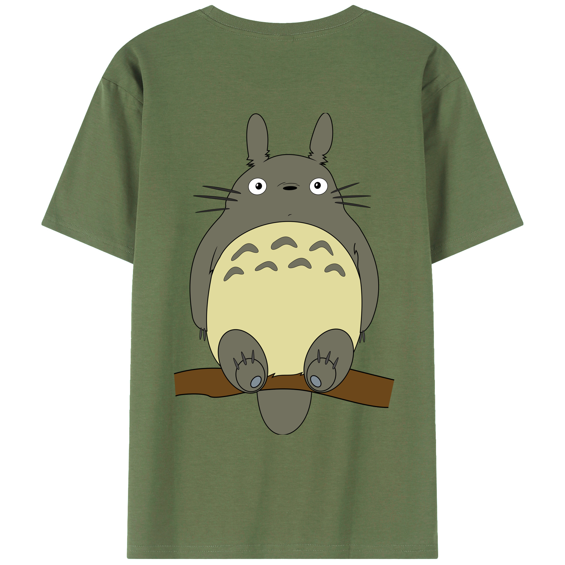 （画像用） となりのトトロ 草壁メイ 草壁サツキ My Neighbor Totoro Satsuki Kusakabe Mei Kusakabe 綿100％ メンズ半袖Tシャツ（バックプリント） 通気性